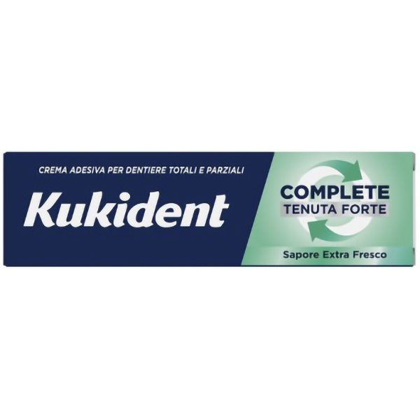 Kukident Complete Extra Fresco Crema Adesiva Dentiera 47g-0
