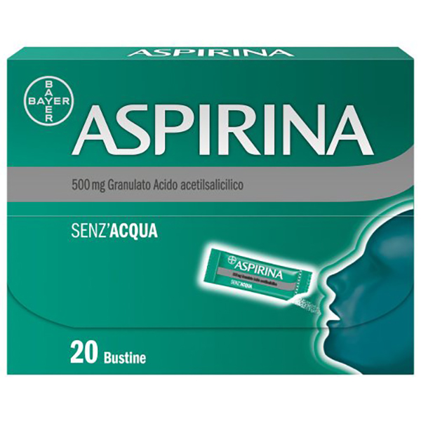 Farbene.shop | Aspirina in Granuli Senza Acqua Antidolorifico e Antinfiammatorio 20 Bustine