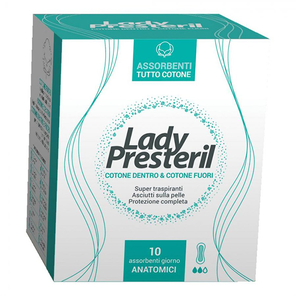 Farbene.shop | Lady Presteril Sicura 20 Pezzi - Assorbenti Ipoallergenici