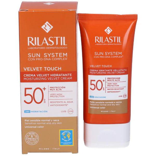 Farbene.shop | Rilastil Sun System - Velvet Touch SPF50+ Crema Idratante Colorata, 50ml