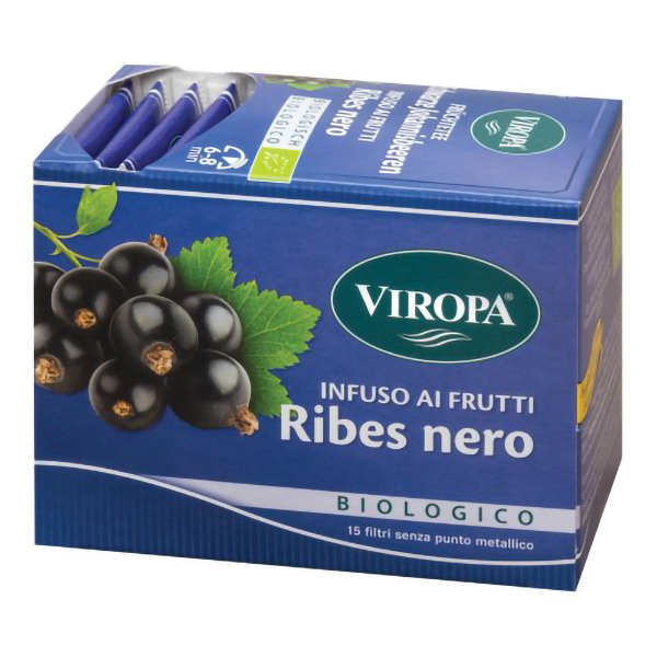 Farbene.shop | Viropa Ribes Nero Bio 15 Bustinea di infuso ai ribes nero