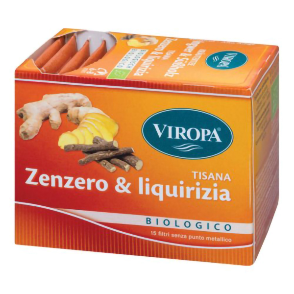 Farbene.shop | Viropa Zenzero & Liquirizia Bio 15 Bustine