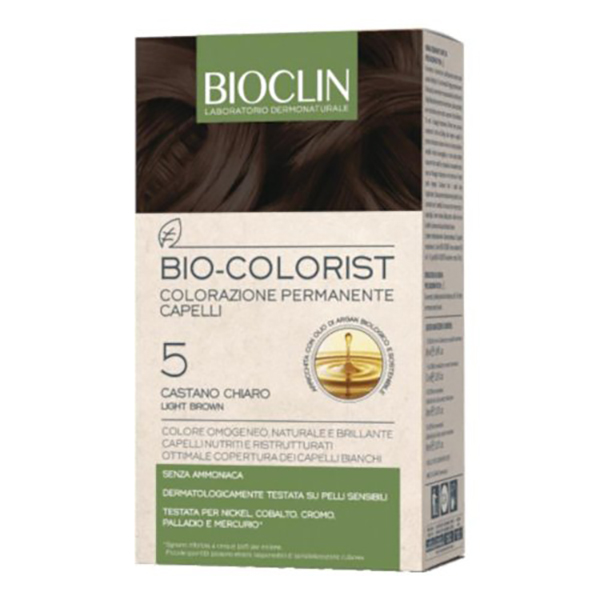 Farbene.shop | Bioclin Bio Colorist Colorazione Permanente 5 Castano Chiaro