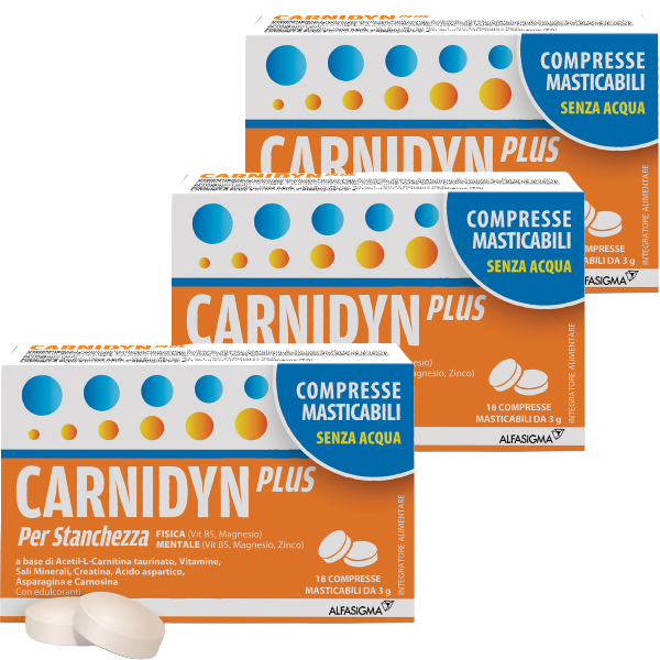 Farbene.shop | Carnidyn Plus Compresse Masticabili 3 Confezioni