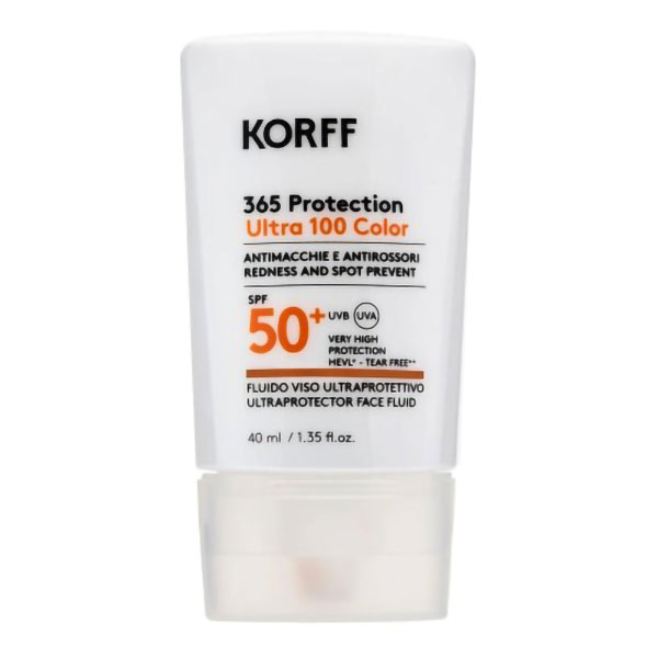Farbene.shop | Korff 365 Ultra 100 Color Fluido Viso Colorato SPF 50+ 40 ml