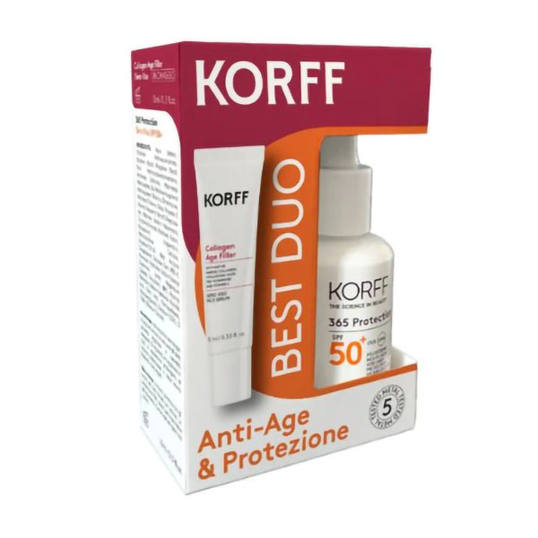 Farbene.shop | Korff Best Duo Anti-Age & Protezione Siero SPF 50+ 30 ml e Siero Collagene 10 ml