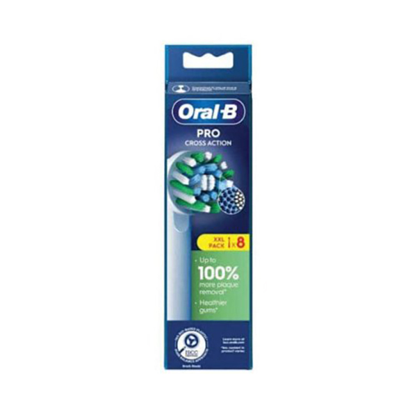 Farbene.shop | Oral-B CrossAction Testine di Ricambio per Spazzolino Elettrico 8 Pezzi