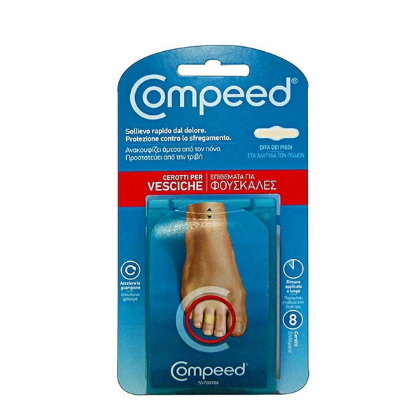 Farbene.shop | Compeed Vesciche Dita Piedi 8 Cerotti