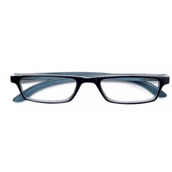 Farbene.shop | Twins Silver Trendy Nero/Blu Occhiale premontato +2,50