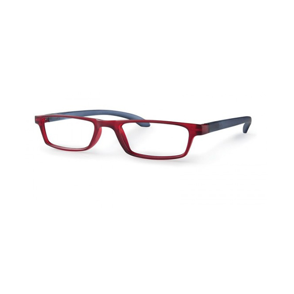 Farbene.shop | Twins Silver Trendy Rosso/Blu Occhiale premontato +3,5