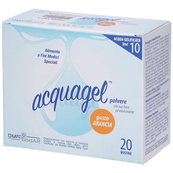 Farbene.shop | Acquagel Polvere Gelificante Gusto Arancia 20 Bustine
