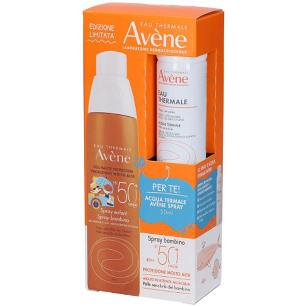 Farbene.shop | Avène Set Spray Bambino SPF 50+ 200 ml + Acqua Termale in Omaggio 50 ml