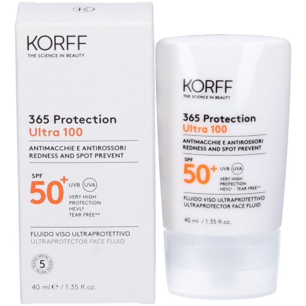 Farbene.shop | Korff 365 Protection Ultra 100 Fluido Viso Ultraprotettivo SPF 50+ 40 ml