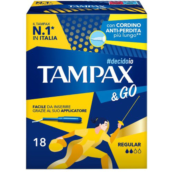 Farbene.shop | Tampax & Go Regular 18 Pezzi
