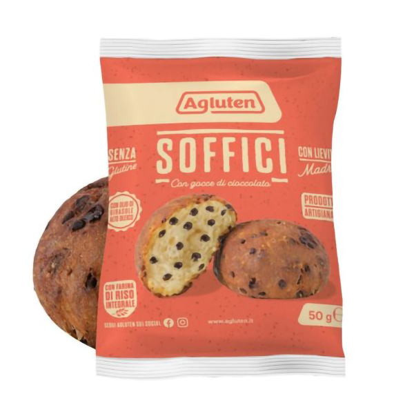 Farbene.shop | Agluten Soffici Gocce di Cioccolato 50g