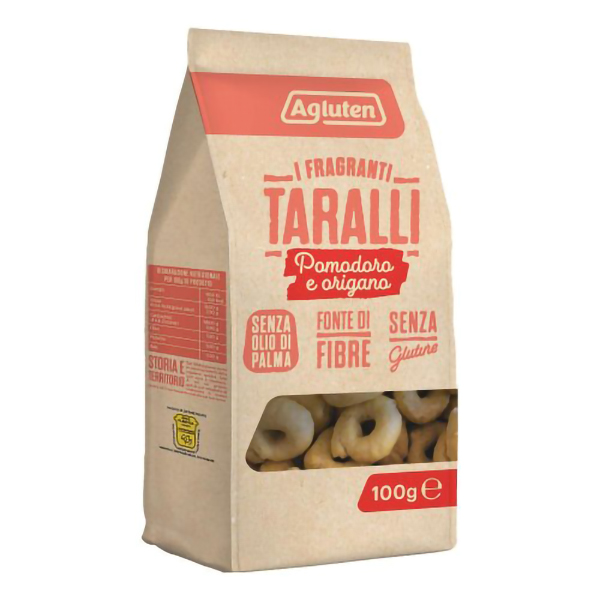 Farbene.shop | Agluten Taralli Pomodoro Origano 100g