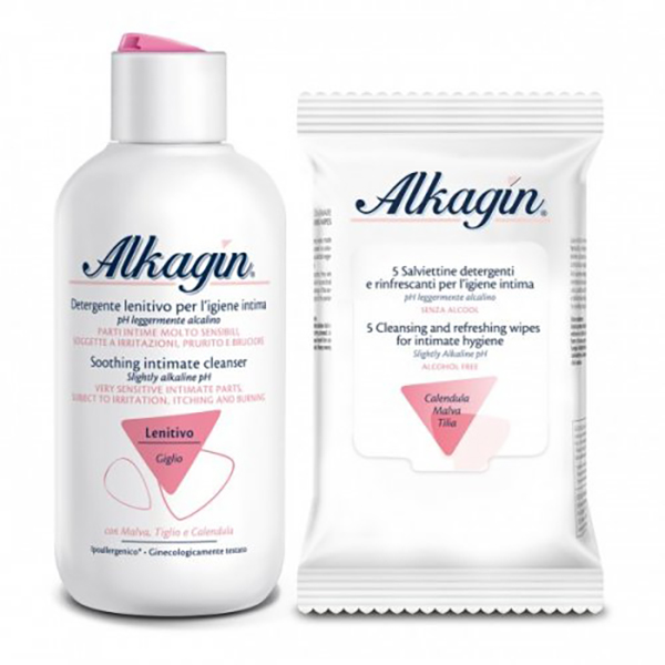 Farbene.shop | Alkagin Ph 7 Lenitivo Detergente + Salviette 5 Pezzi