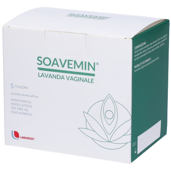 Farbene.shop | Soavemin Lavanda Vaginale 5x100ml - Ripristina Flora Vaginale e pH Intimo