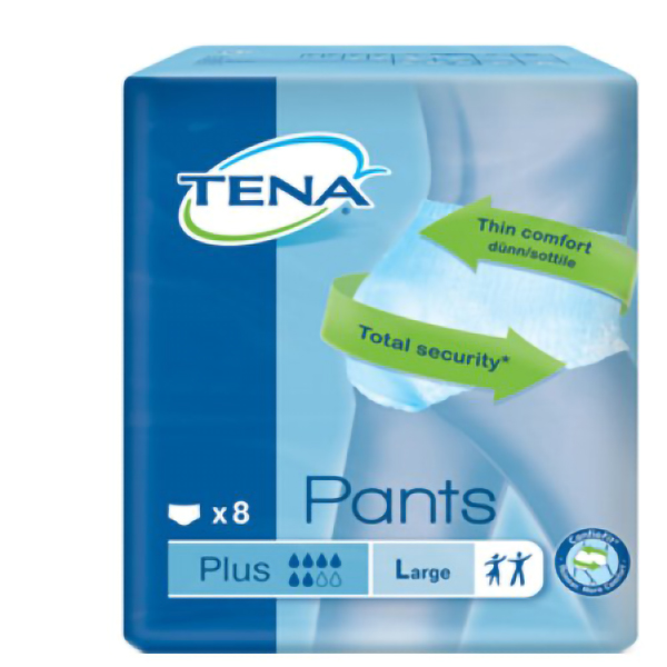 Farbene.shop | Tena Pants Plus Mutandine Assorbenti Taglia L 8 Pezzi