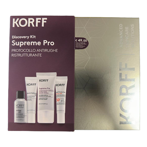 Farbene.shop | Korff Discovery Kit Supreme Pro - Protocollo Antirughe Ristrutturante