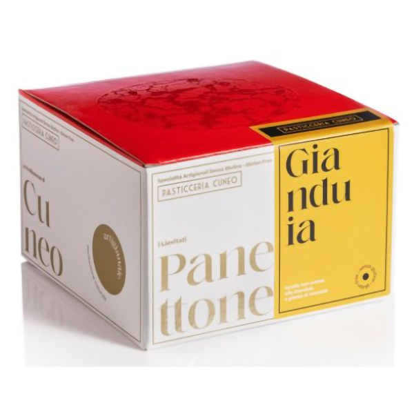 Farbene.shop | Panettone Con Farcitura Gianduia Senza Glutine Pasticceria Cuneo 600g