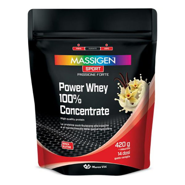 Farbene.shop | Massigen Sport Power Whey 100% Concentrate Vaniglia 420 g