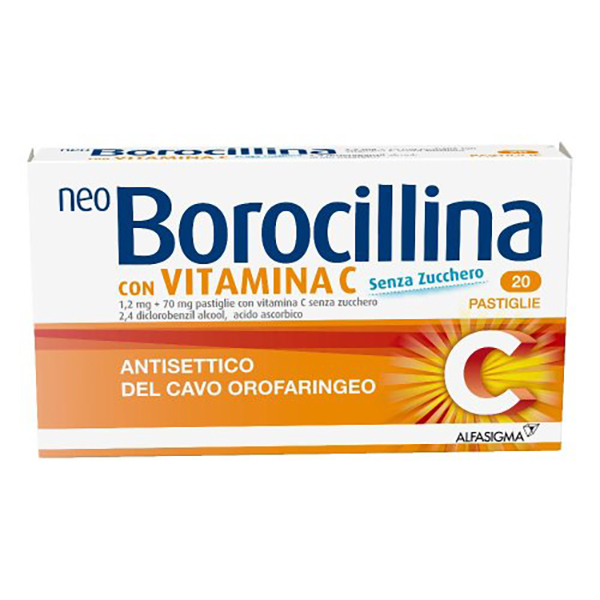 Farbene.shop | Neoborocillina con Vitamina C 20 Compresse
