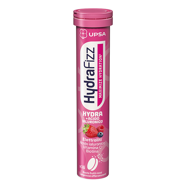 Farbene.shop | Hydrafizz Skin Integratore Acido Ialuronico 16 Compresse Effervescenti Frutti Rossi