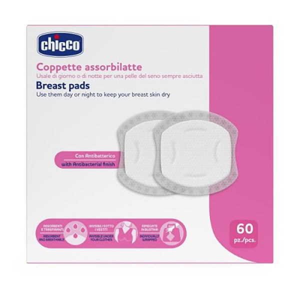 Farbene.shop | Chicco Coppette Assorbilatte Antibatteriche 60 Pezzi