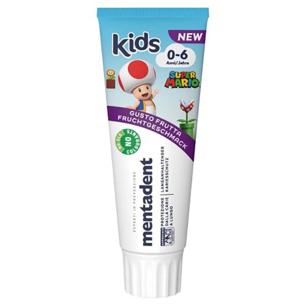 Farbene.shop | Mentadent Kids Dentifricio 0-6 Anni Gusto Frutta 75 ml