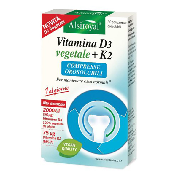 Farbene.shop | Alsiroyal Vitamina (2000U.I.)+K2 30 Compresse
