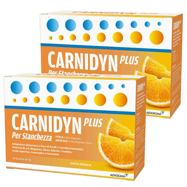 Farbene.shop | Carnidyn Plus 20 bustine Gusto Arancia 2 Confezioni