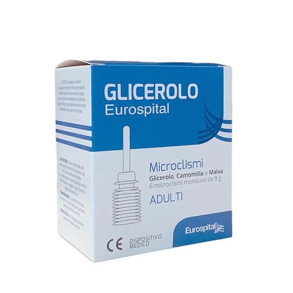 Farbene.shop | Eurospital Microclismi Adulti a base di Glicerolo Camomilla e Malva 6 pezzi