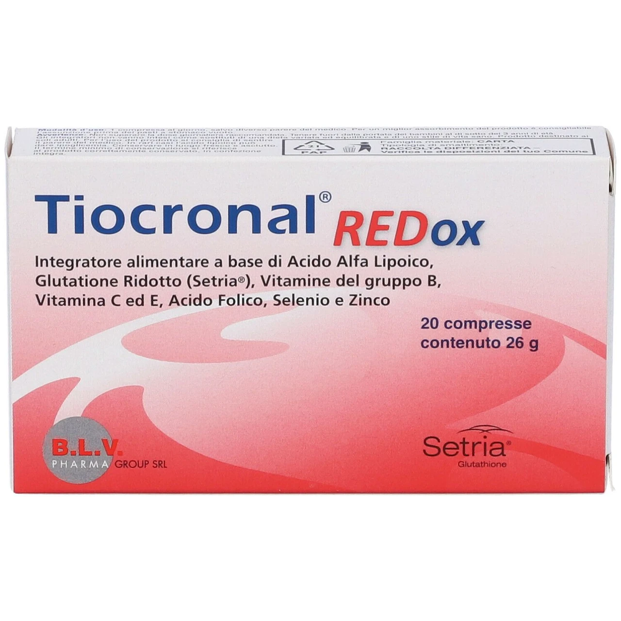 Farbene.shop | Tiocronal Eparedox 20 Compresse