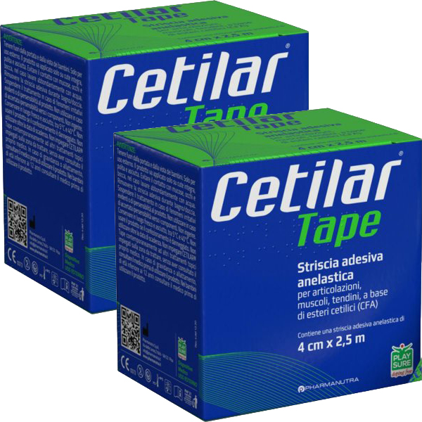 Farbene.shop | Cetilar Tape Striscia Adesiva Anelastica CM 4 X 2,5 M 2 Confezioni