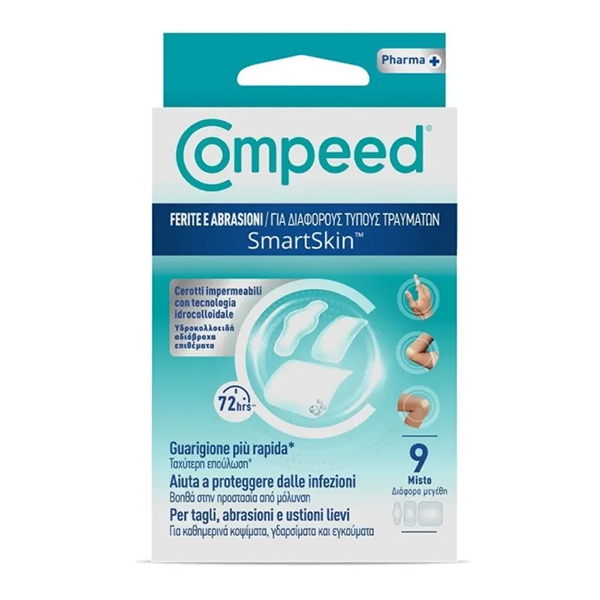 Farbene.shop | Compeed Ferite e Abrasioni Smartskin 9 Pezzi Misto