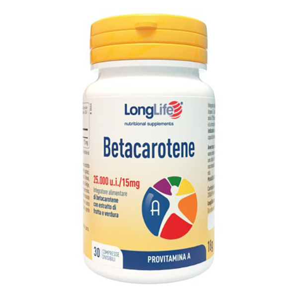 Farbene.shop | LongLife Betacarotene 25.000 30 compresse